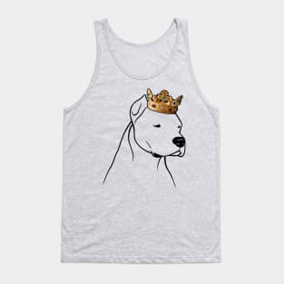 Dogo Argentino Dog King Queen Wearing Crown Tank Top